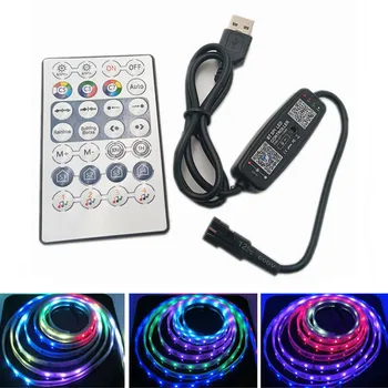 Контроллер WS2812B Bluetooth Music для Pixel LED Strip Light SK6812 WS2811 WS2812 LED Light Strip USB 5V APP Пульт Дистанционного Управления