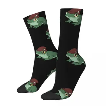 Винтажные мужские носки Stetson или Beanie Crazy с рисунком лягушки и животных унисекс в стиле харадзюку, забавные носки для экипажа, подарок для мальчиков
