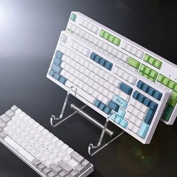 Прозрачный Акриловый держатель механической клавиатуры, подставка с двумя/тремя слотами для клавиатуры, полка для дисплея, прочная