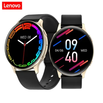 Lenovo Новые спортивные смарт-часы с 1,32-дюймовым экраном, полный сенсорный BT-вызов, умные часы для мужчин и женщин, водонепроницаемые часы для фитнеса, пульсометр