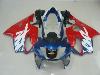 Изготовленный на заказ комплект мотоциклетных обтекателей для HONDA CBR600 F4 99 00 CBR600F4 1999 2000 F4 CBR600 Модный красно-синий комплект ABS-обтекателей-Hey