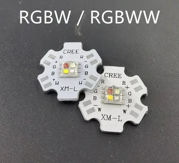 5ШТ 12 Вт LED XM-L XML RGBW RGB Белый или RGB Теплый Белый Цвет Высокой Мощности 5050 4 Чипа Заменяют Свет этапа Cree на 20 мм Звездообразную Печатную плату