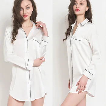 Женская летняя пижама большого размера, сексуальная ночная рубашка для девочек, ночная рубашка с длинным рукавом, интимное белье для девочек Feeling Lounge пижама