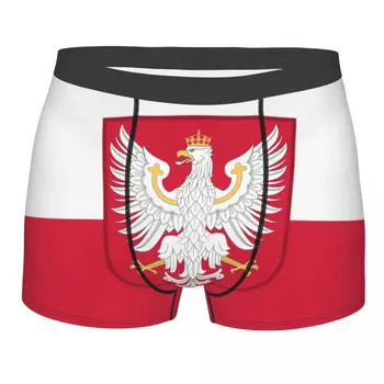 Мужское сексуальное нижнее белье с Флагом Королевства Польша, трусы-боксеры, мужские Стрейчевые шорты, трусы