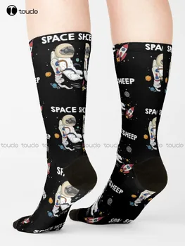 Космические овцы, Потрясающие Носки Астронавта Galaxy Explorer, Женские Высококачественные Милые Элегантные Милые Кавайные Мультяшные Милые Хлопковые носки в стиле Харадзюку