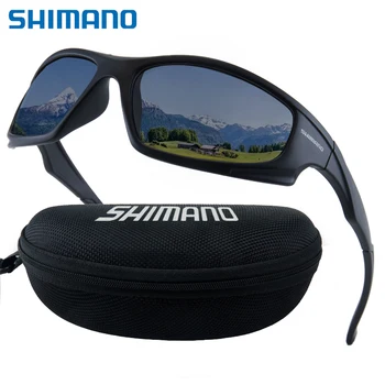 Shimano 2023 Поляризованные Солнцезащитные очки Солнцезащитные очки для вождения Мужские Солнцезащитные очки для кемпинга Пешего туризма Рыбалки Классические Солнцезащитные Очки UV400 Очки