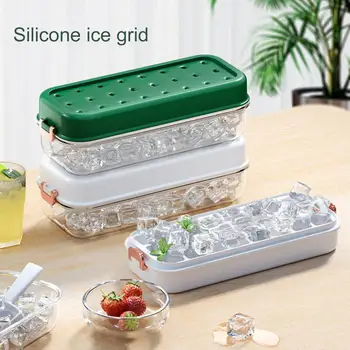 1 Комплект Отделения для приготовления кубиков льда Низкотемпературная форма для кубиков льда Ящик для хранения льда большой емкости с крышкой