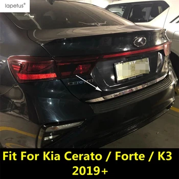Аксессуары Из Нержавеющей Стали Для Kia Cerato/Forte/K3 2019 2020 2021 2022 Накладка Нижней Крышки Задней Двери Заднего Багажника