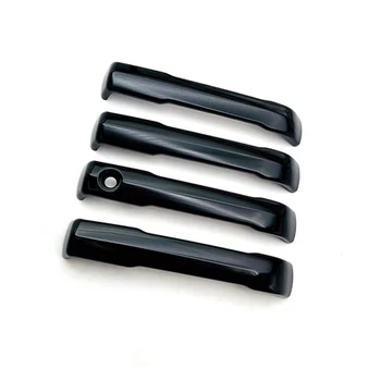 4шт ABS Глянцевая черная накладка крышки ручки внешней боковой двери автомобиля для Sequoia 2023+