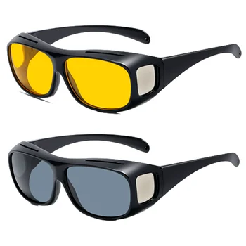 Солнцезащитные очки ночного видения для автомобиля нового стиля, очки для вождения, Унисекс, водитель HD, ночное дневное вождение, солнцезащитные очки с защитой от бликов
