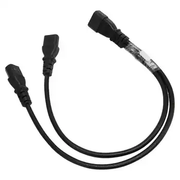Одиночный шнур C14-двойной шнур 5-15 R C13, короткий серверный адаптер питания, Y-образный разветвитель, кабель-адаптер для монитора ПК, принтера
