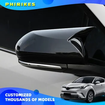 Для Toyota CHR Camry Prius Avalon 2019 2020 Корпус Зеркала заднего Вида с Бычьим Рогом, Крышка Зеркала заднего Вида, Дооснащение Бокового Зеркала