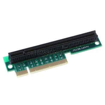 Адаптер PCI-E от 8X до 16X Riser Card PCI-Express от x8 до x16 с преобразователем прямоугольной карты на 90 градусов для аксессуаров 1U / 2U