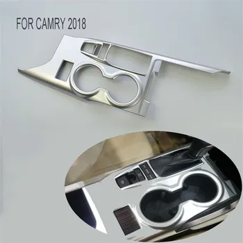 Подходит для Camry 2018 ABS Хромированный интерьер Центральной консоли Коробка переключения передач крышка панели Декоративные автомобильные аксессуары