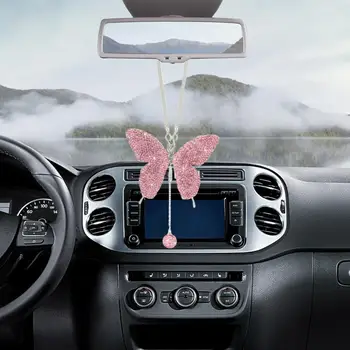 Подвесное украшение в виде бабочки для автомобиля, подвеска в виде бабочки, Аксессуары для зеркала заднего вида, Подвеска для интерьера автомобиля