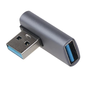 Адаптер USB A от мужчины к женщине 90 градусов USB3.0 к разъему кабеля USB
