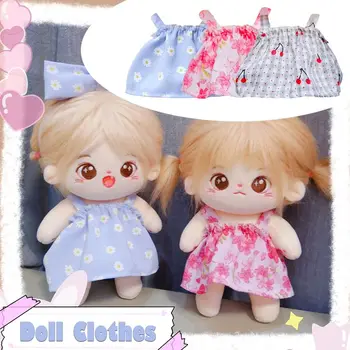 Подходит для куклы 20 см Кукольная одежда ручной работы Милые костюмные платья Цветочные платья хлопчатобумажные куклы Кукольная одежда