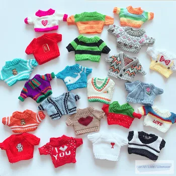24 типа кукольного наряда 20 см Плюшевая кукольная одежда вязаный свитер Мягкие игрушки Куклы Аксессуары для корейских кукол Kpop EXO Idol Подарок