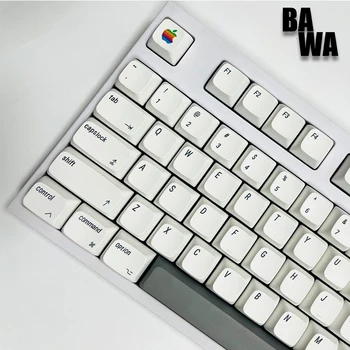 127 Клавишных Клавишных Колпачков Xda Minimalism Keycap Set Pbt Пользовательские Красящие Колпачки Apple Keycaps Для Механической клавиатуры Mix Switch Шапка профиля Подарки