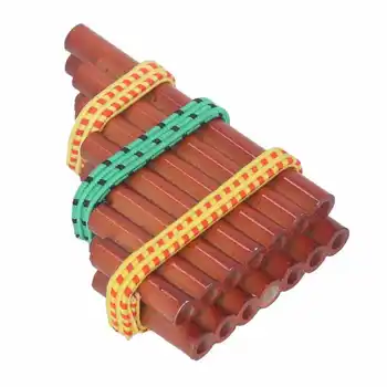 Мини-кукольный Домик Бамбуковая Флейта Миниатюрный Кукольный музыкальный инструмент Декоративная Мебель Игрушка