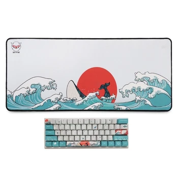 Большой игровой коврик для мыши, компьютерная геймерская клавиатура, коврик для мыши кораллового моря, нескользящий настольный коврик для мыши для ПК