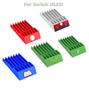 Держатель карты для Nintend Switch OLED Стеллаж для хранения игровых кассет Коробка для отображения игровых карточек для переключателя OLED Держатель Игровые Аксессуары