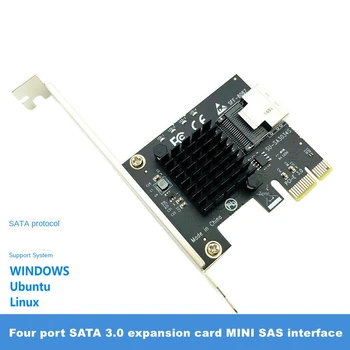 Mini SAS SFF-8087 4 порта SATA 3 III 3.0 для PCI e PCIe Контроллер PCI-e для SFF 8087 SFF8087 SATA3 Адаптер Карта расширения