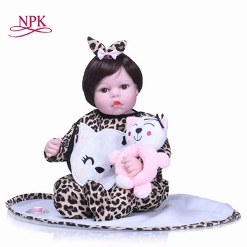 NPK Новые 55 см силиконовые возрожденные куклы реалистичные игрушки для новорожденных мягкие на ощупь игрушки bebe bonecas reborn de silicona children plamate