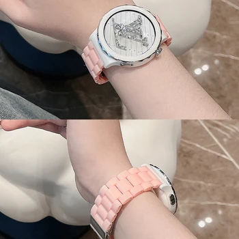 Ремешок Для Часов Samsung Galaxy Watch 3 46 мм 42 мм Active 2 40 44 Gear S3 Ремешок Для Часов Ремешок 20 мм 22 мм Однотонный Браслет Из Твердой Смолы