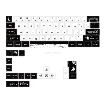 Набор Сублимационных Клавишных Колпачков Outer Space PBT Cherry Profile Для Механической игровой клавиатуры gk-61/64/68 с 60% Раскладкой