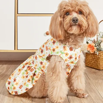 Новая весенне-летняя тонкая дышащая юбка для собак, милая юбка принцессы, одежда для двуногих кошек и домашних животных