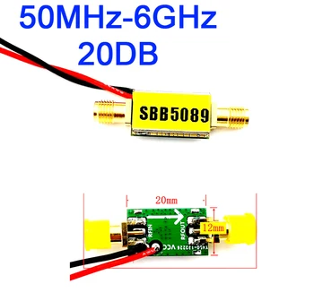 Широкополосный усилитель радиочастотного сигнала 50 МГц-6 ГГц 20 ДБ SBB5089 ДЛЯ усилителей FM, HF, VHF /UHF радиолюбителей
