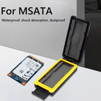 Для 1,8-дюймового Жесткого Диска MSATA HDD Коробка Для Хранения Жесткого Диска Anti-drop Портативный Мобильный Чехол Для Хранения Амортизирующая Крышка SSD Аксессуары
