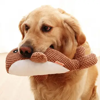 Легкая игрушка для собак со звуковым эффектом, экологически чистая игрушка для укуса собаки, Щенячья пищащая плюшевая игрушка для жевания