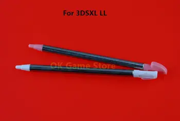 10 шт./лот Металлический Выдвижной Стилус Touch Pen Для Nintendo 3DS XL N3DS LL Ручка с Сенсорным экраном для Игровой консоли 3DS XL LL