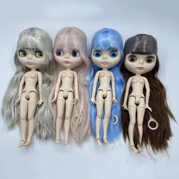 Фабрика Blyth Doll Монохромная челка прямые волосы белая кожа Blyth Dolls Совместное обнаженное Тело DIY BJD Модная игрушка для Девочки в Подарок