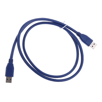 1 м синий высокоскоростной кабель-удлинитель USB 3.0 типа A между штекерами N2UB