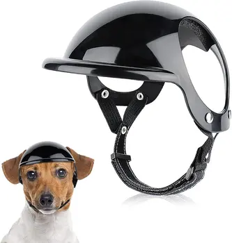 Маленький Шлем Для Домашних Собак с Отверстием Для Ушей Мотоциклетный Шлем Для Собак, Каска Для Собак, Уличная Велосипедная Дорожная Кепка для Собак, Кошка