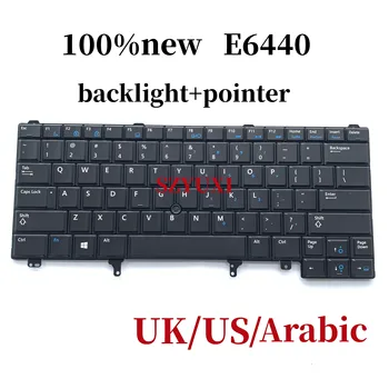 100% Новая английская клавиатура США Великобритании для ноутбука Dell latitude E6440 E6420 E6430 с подсветкой указателя NSK-DV4BC 4CTXW 31TC2
