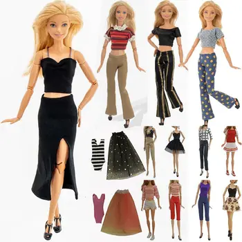 Разношерстное повседневное мини-платье, одежда для кукол, юбка для кукольной детской игрушки, юбка-трапеция для 30-сантиметровой куклы принцессы, одежда 1/3 1/4