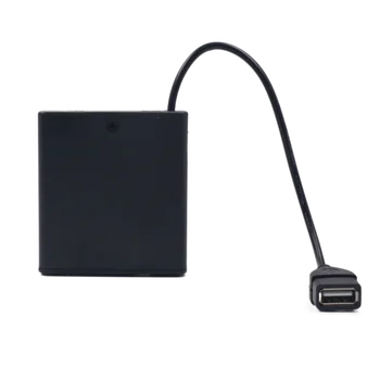 Источник питания DC 5V Аккумулятор USB-питание с переключателем включения / выключения Адаптер 6V 12V 24V для светодиодной ленты-светильника